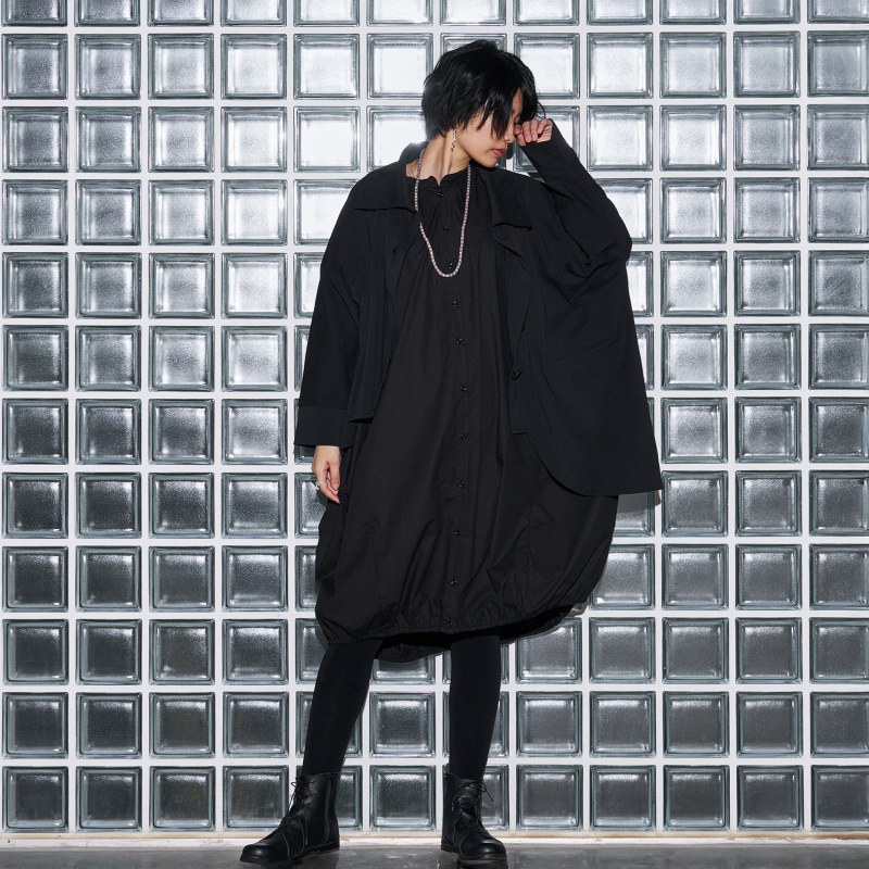 コットンニットアシンメトリージャケット｜マライカ公式通販