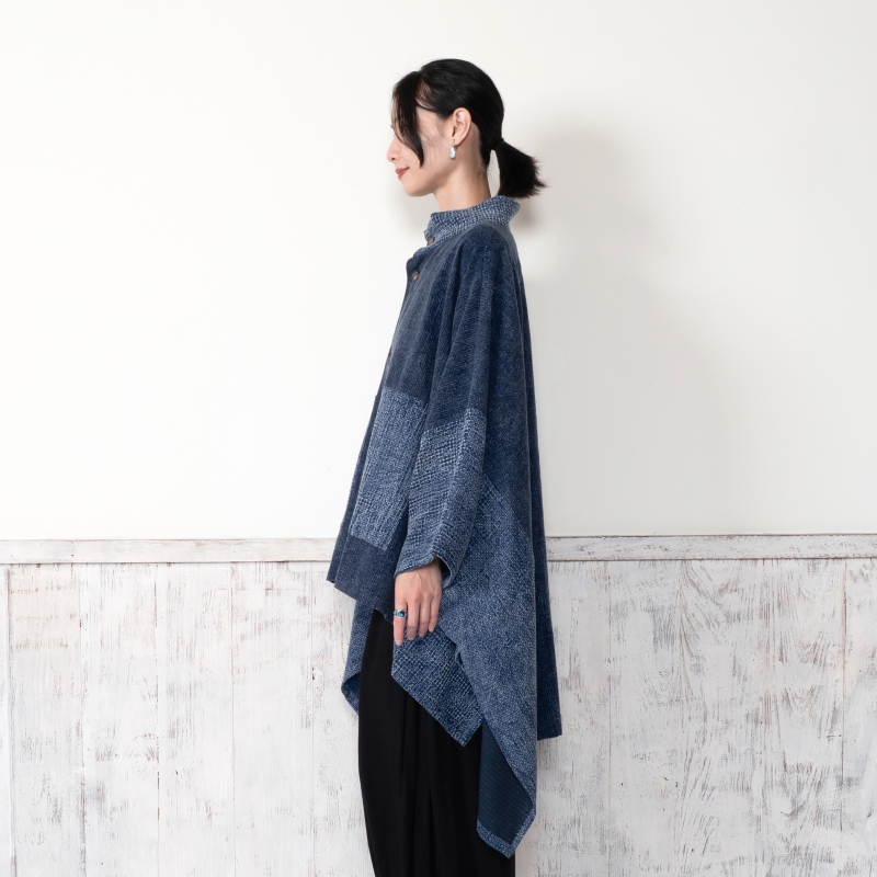 藍染コンビポンチョ｜マライカ公式通販