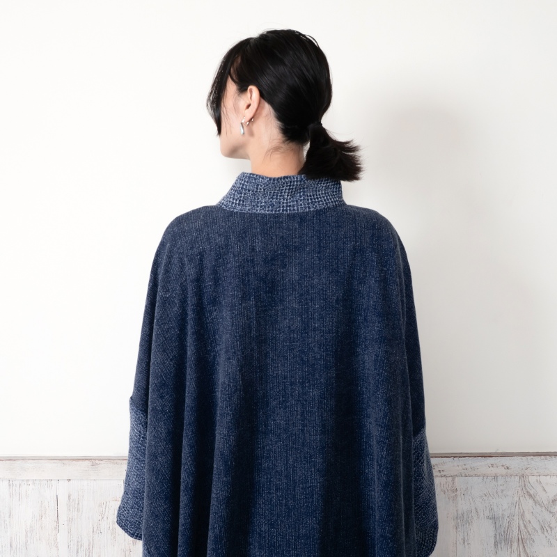 藍染コンビポンチョ｜マライカ公式通販