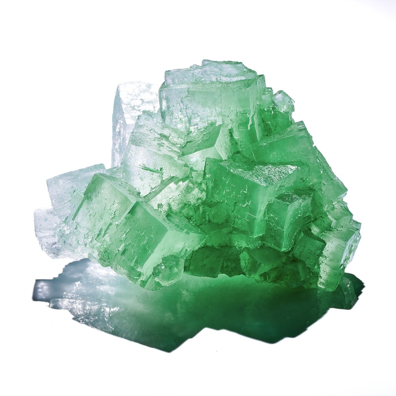 ポーランド・ルドナ鉱山産 グリーンハライト原石＜BOOK掲載品