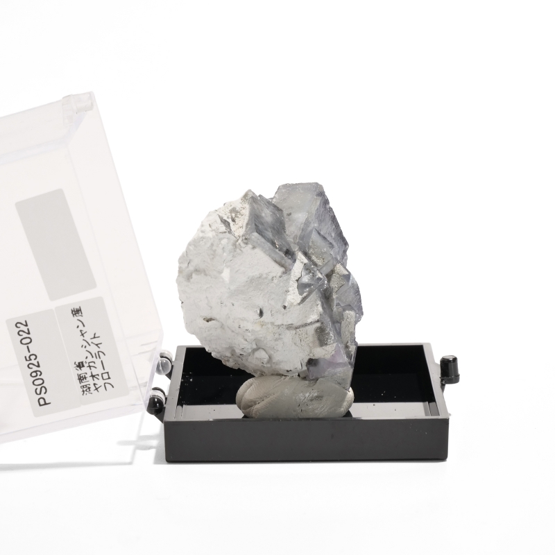 中国・湖南省ヤオガンシャン産 フローライト原石〈ケース付き