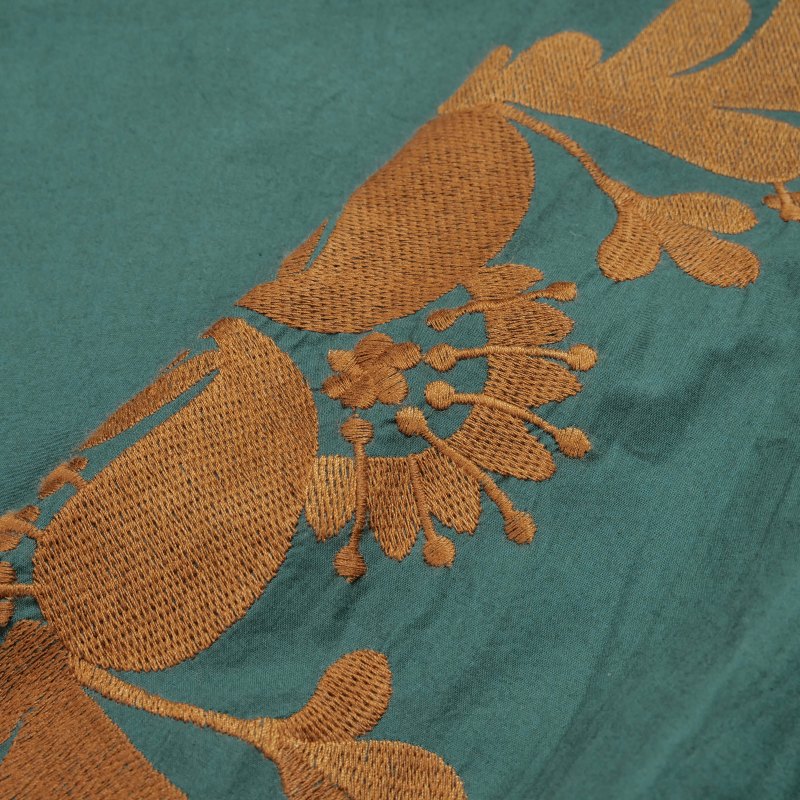 コットンビッグフラワー刺繍前あきワンピース｜マライカ公式通販