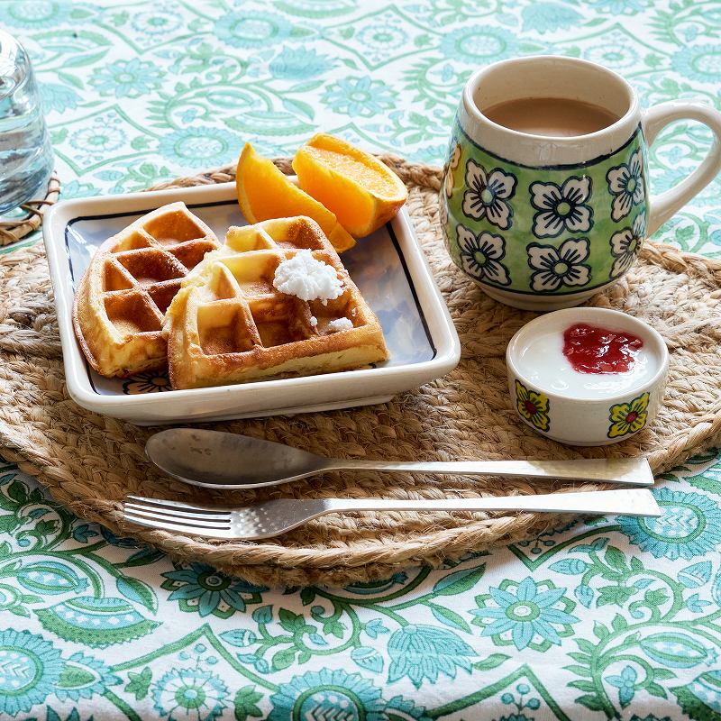 ブルーポタリースクエアプレート 角 皿｜マライカ公式通販