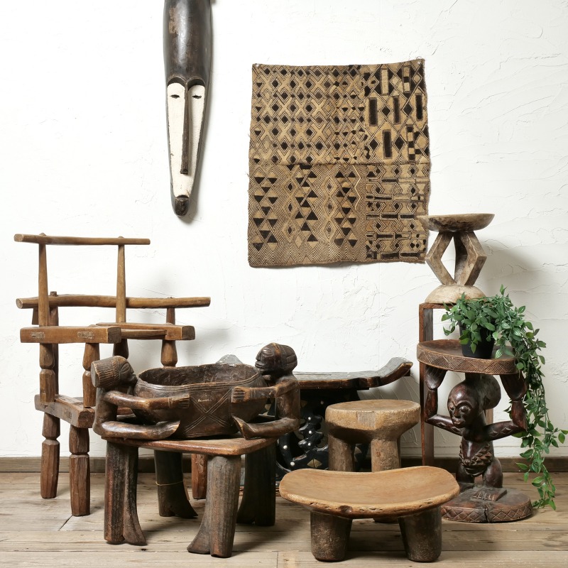 トンガ族　ハンドメイドスツール トンガ族 ハンドメイドスツール｜マライカ公式通販