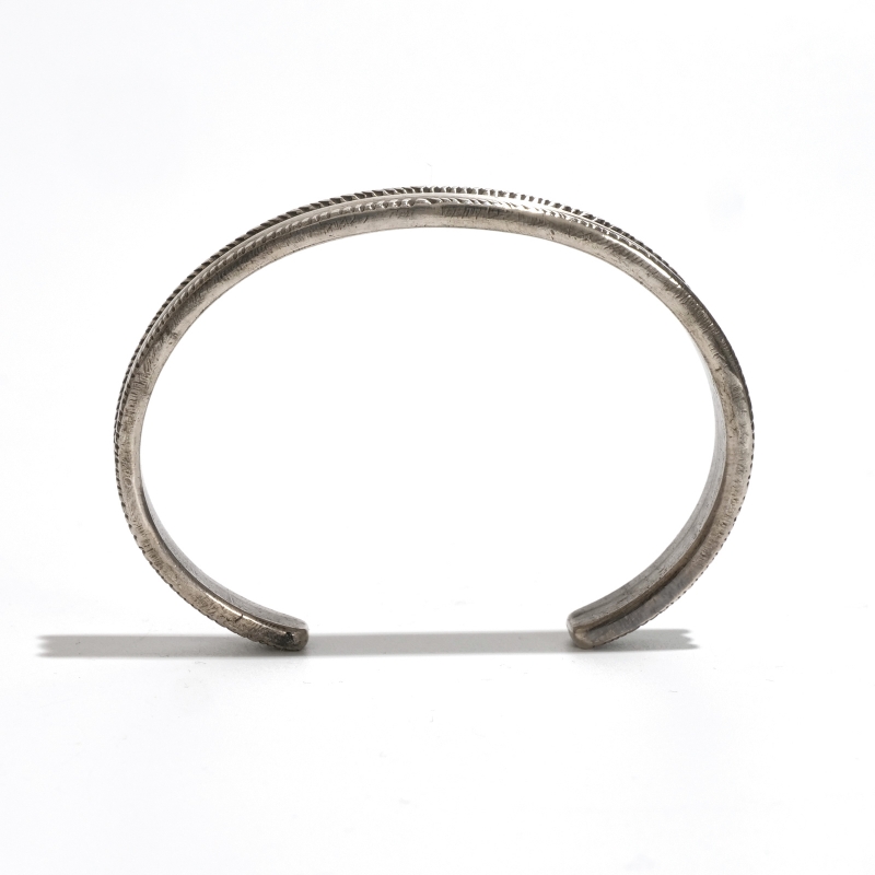 152mm ファルコントレーディング コインシルバー バングル｜マライカ