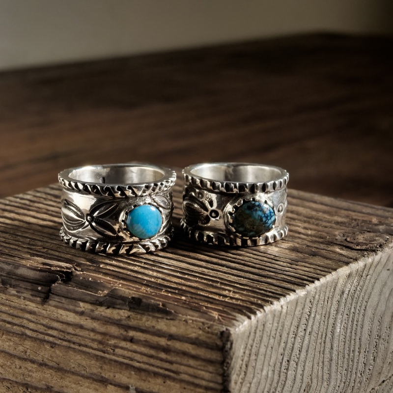 25号相当 アーニーリスター コインシルバー ビズビー リング｜マライカ