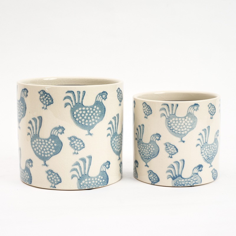 トリスタンプセラミックプランター 植木鉢 3.5号鉢｜マライカ公式通販