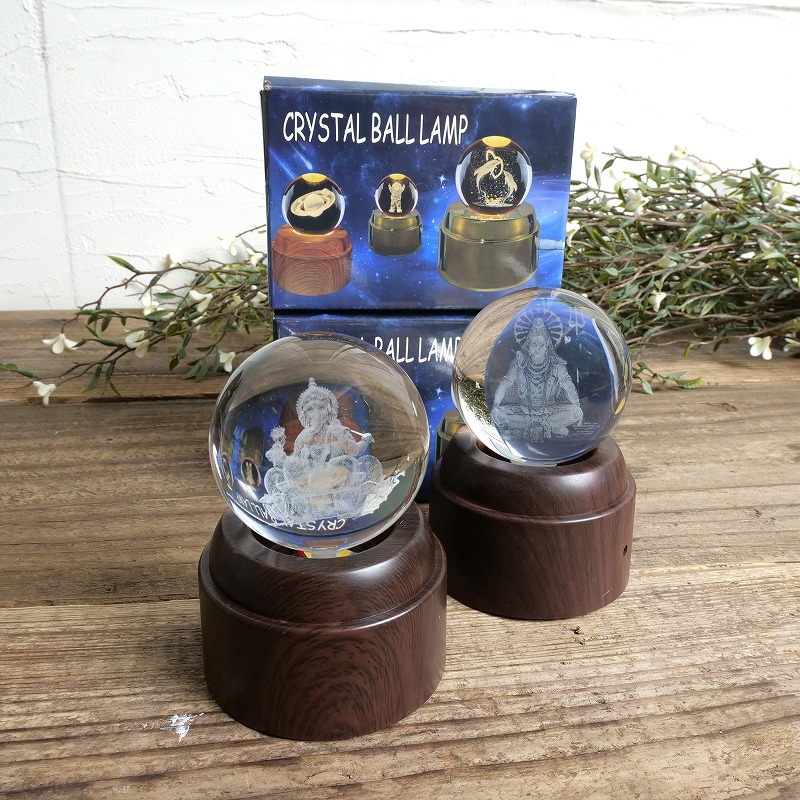 3Dクリスタルボール シヴァ 回転式｜マライカ公式通販