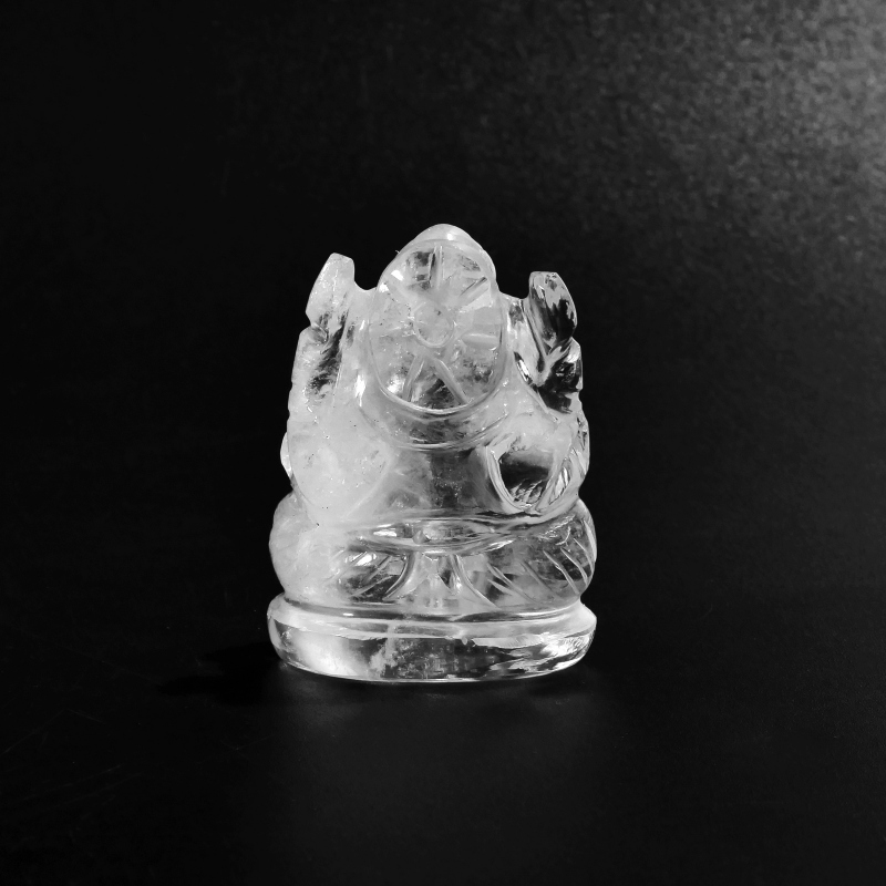 インド産 ヒマラヤ水晶ガネーシャ彫刻｜マライカ公式通販