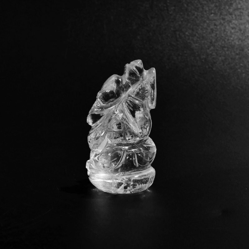 インド産 ヒマラヤ水晶ガネーシャ彫刻｜マライカ公式通販