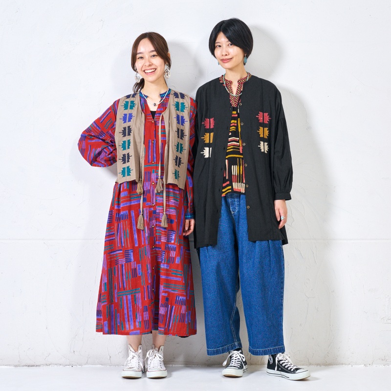 コットンクラウン刺繍ベスト 【メール便】｜マライカ公式通販