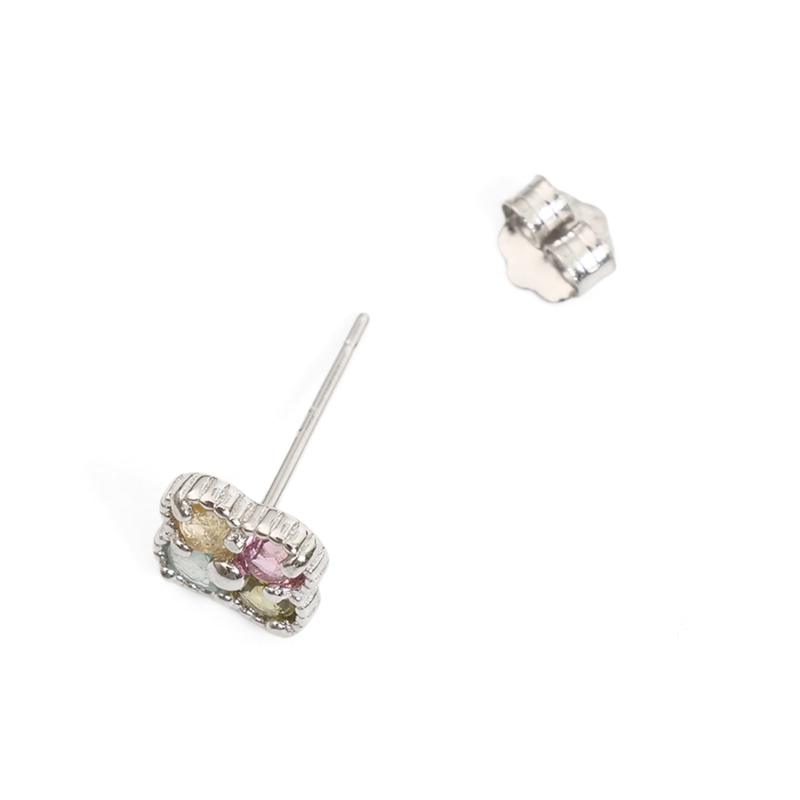 トルマリン四つ葉シルバーピアス【メール便可】｜マライカ公式通販