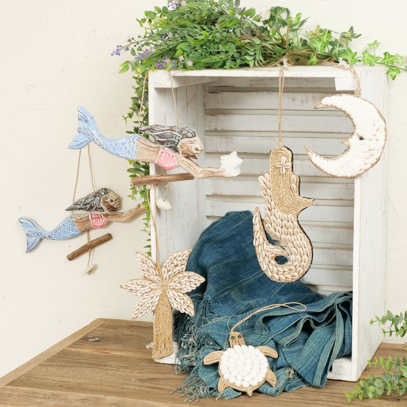 家の居間、ポーチの装飾、創造的な人魚の装飾 NEW 海のモチーフで、お部屋をプチリゾートに
