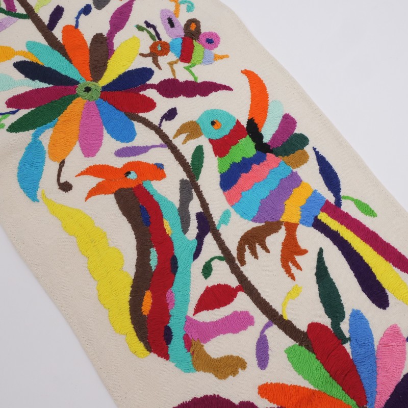 オトミ刺繍タペストリー 192.5cm×22cm｜マライカ公式通販