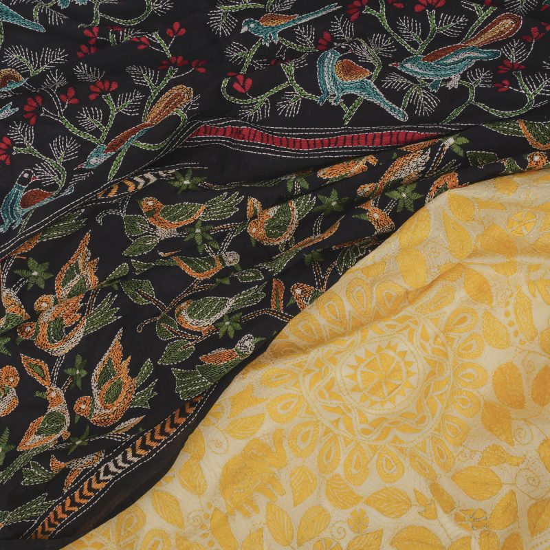 OUTLET】5%off シルクノクシカタショール カンタ刺繍｜マライカ公式通販