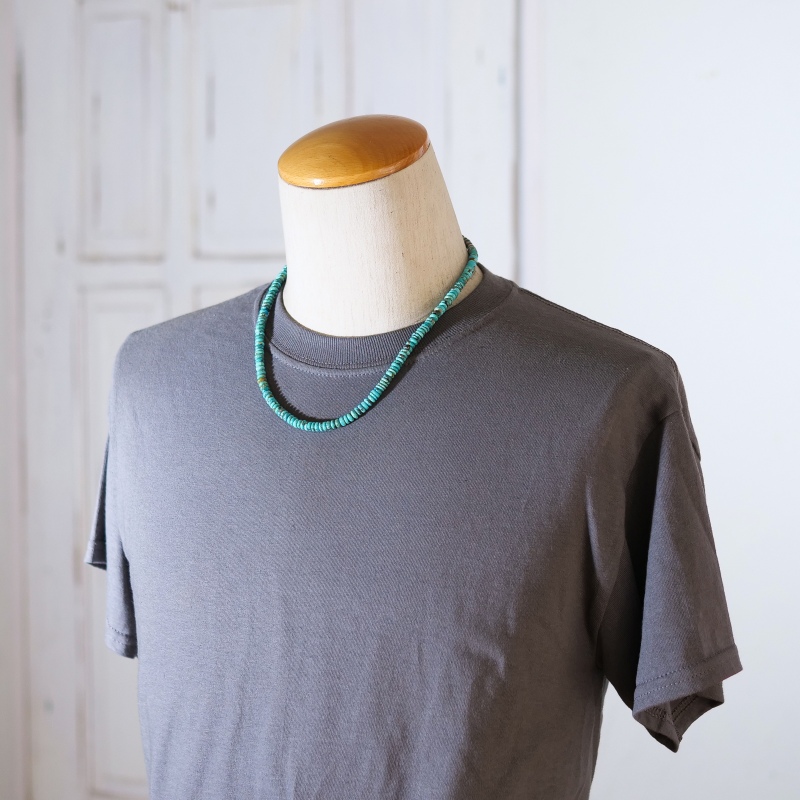 ◇select 51cm ナバホ族 ターコイズ×ナバホパール ネックレス