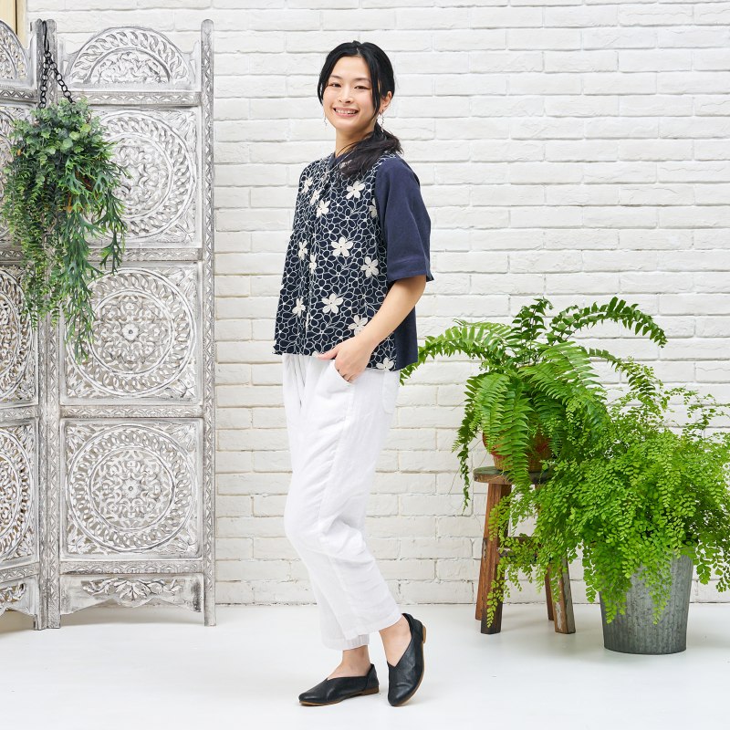 刺繍地ブラウス｜マライカ公式通販