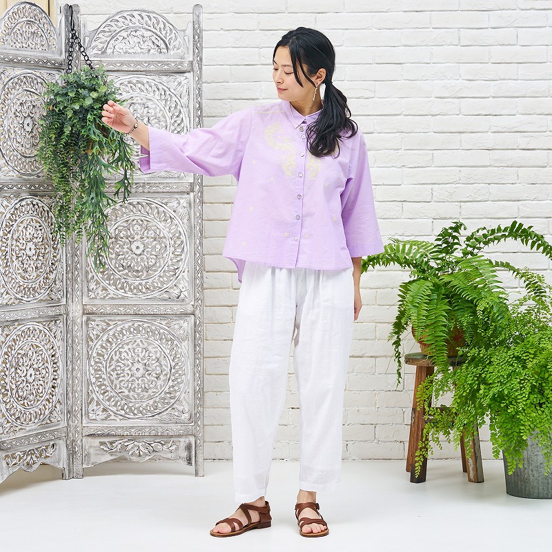 オリエンタル刺繍ブラウス 【メール便可】｜マライカ公式通販