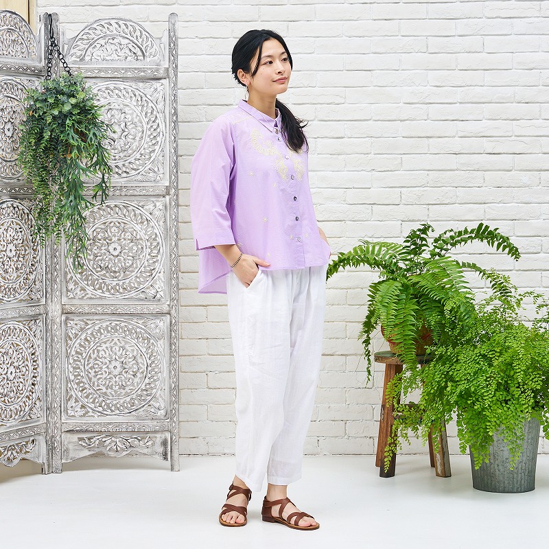 オリエンタル刺繍ブラウス 【メール便可】｜マライカ公式通販