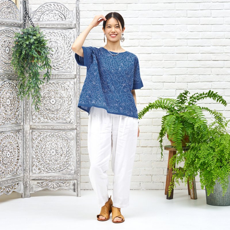 ドリー刺繍プルオーバー 【メール便可】｜マライカ公式通販