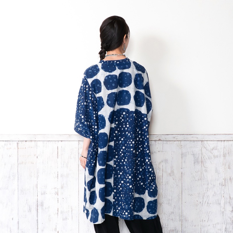 【ぴこ&舞双 ✨】❤️ Maglie par ef-de✨ワンピース ダブドットプリント前あきワンピース｜マライカ公式通販