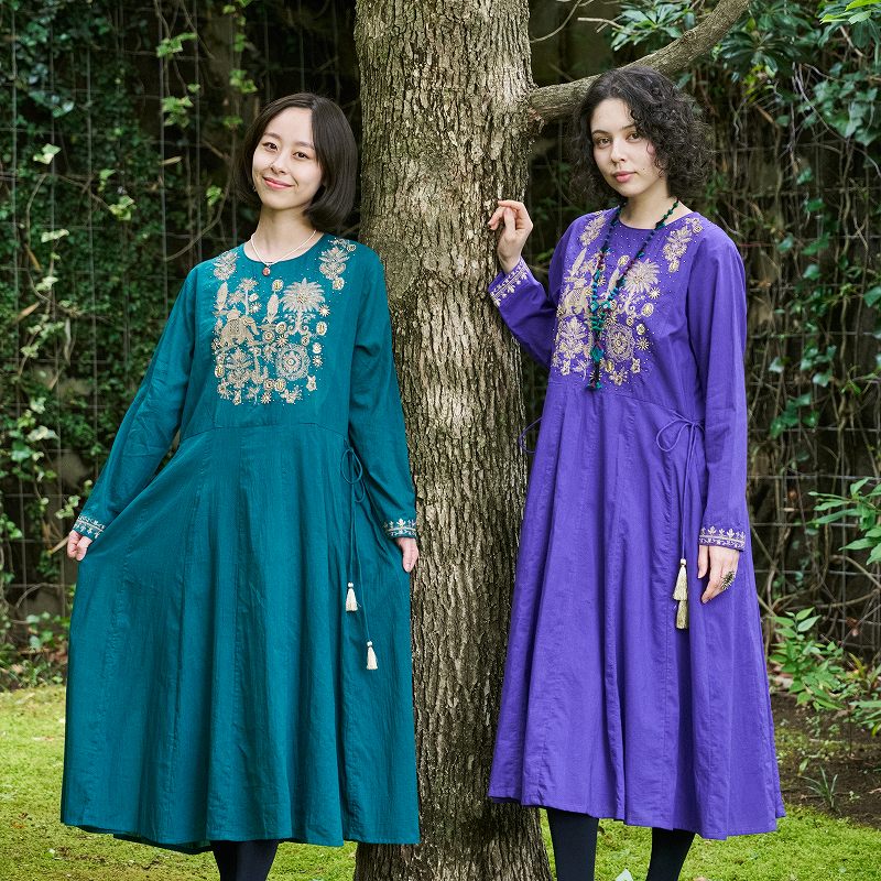 予約販売】 ザリ刺繍ワンピース 10月入荷予定｜マライカ公式通販