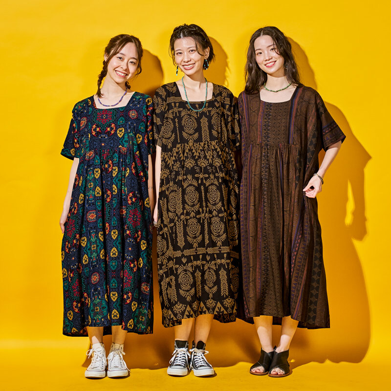 レーヨン切替ボリュームワンピース｜マライカ公式通販