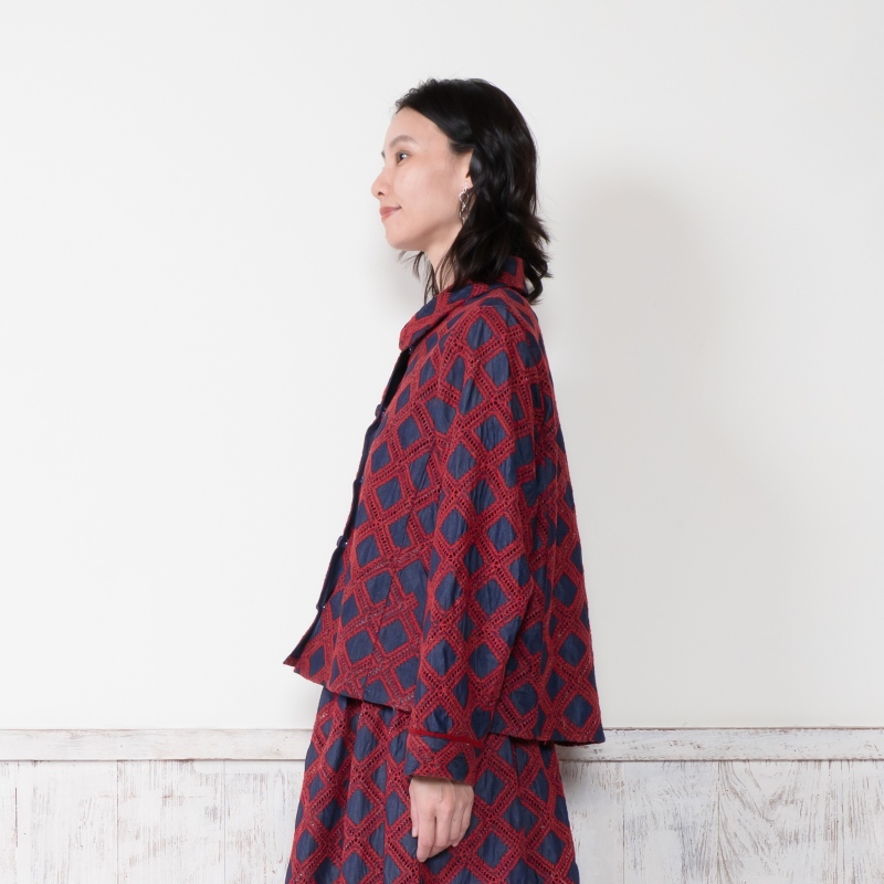 デニムクロス刺繍ジャケット｜マライカ公式通販